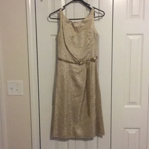 David’s Bridal gold dress size 4